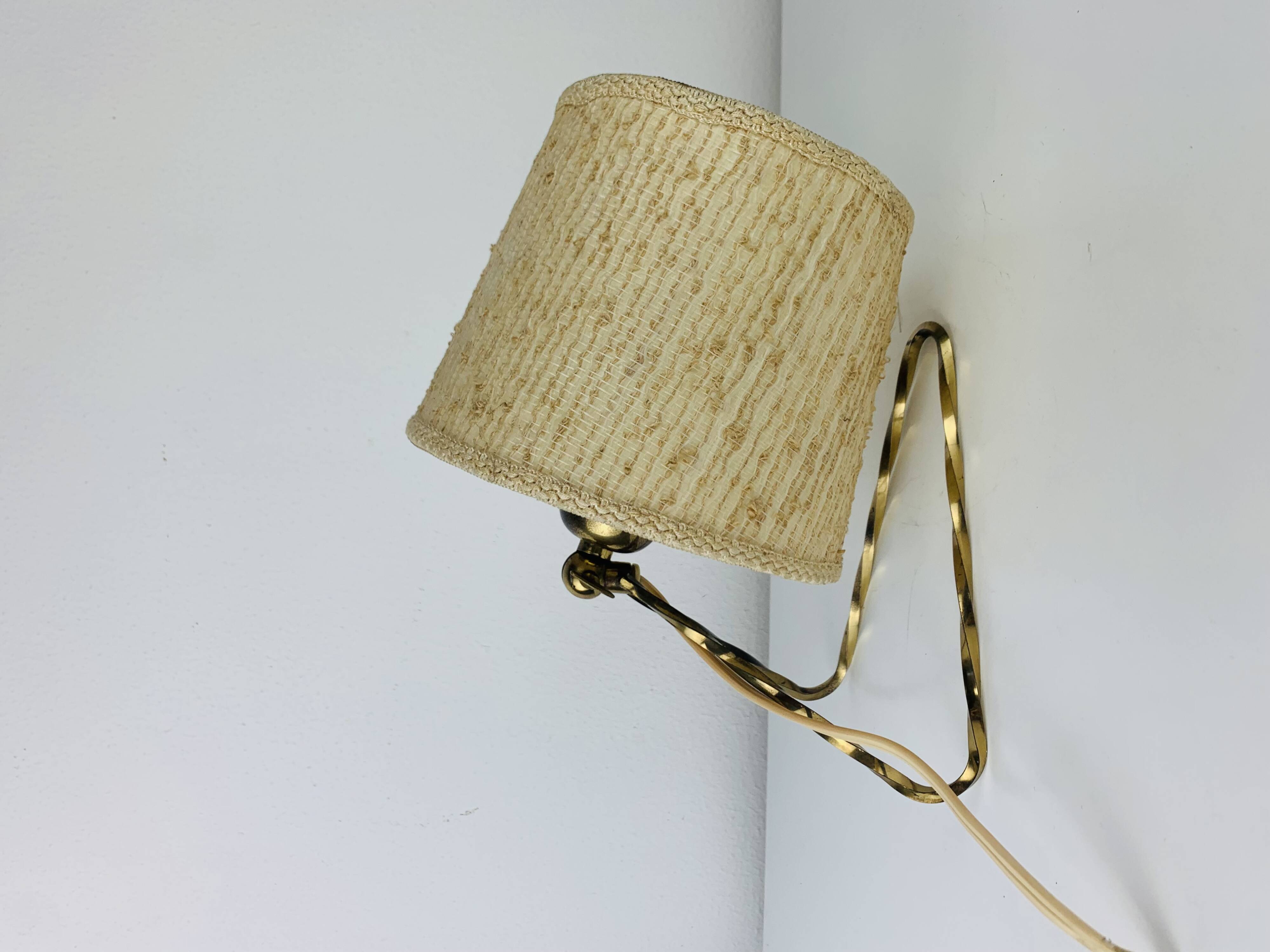 Vintage 50s brass wall lamp