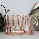 8 flutes a champagne rose