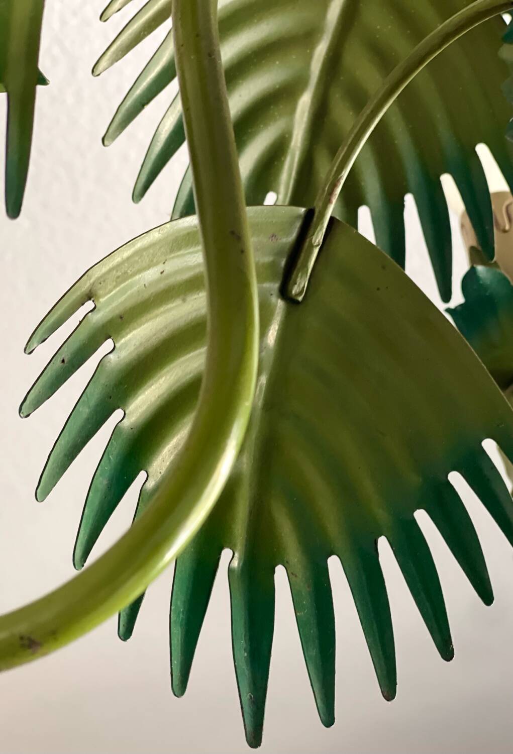 Tropical chandelier in sheet metal 1970.