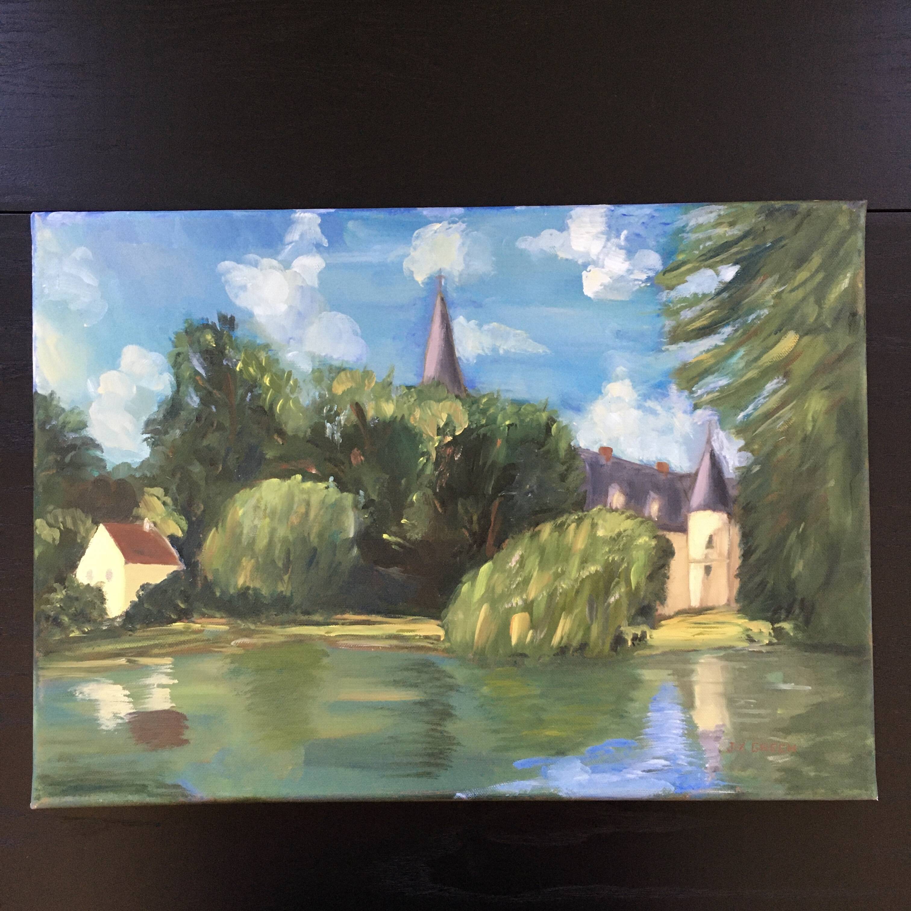 Painting the castle and the lake house