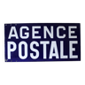 Plaque émaillé double face Agence Postale
