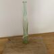 Mid-Century translucent green glass vase from the 1980s, slender silhouette, Czech Republic.