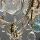 Vintage Crystal Beaded Pendant Light with Murano Glass Drops, Italy