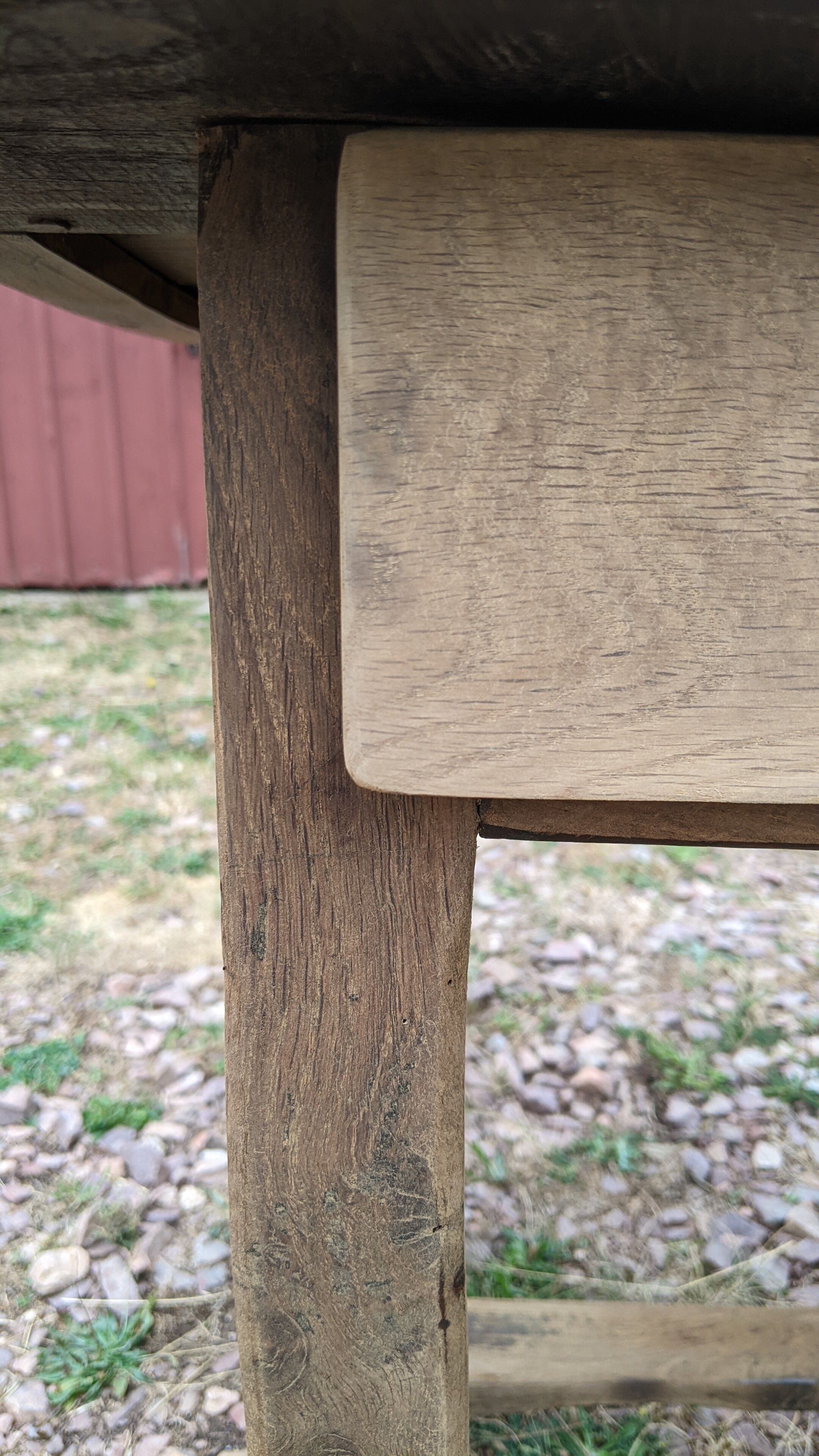 Old farmhouse table 2 drawers