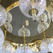1970s Large Chandelier in Brass Finish by Kamenicky Senov ,up to 10 items