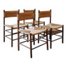 4 roped chairs Robert Sentou, Charlotte Perriand
