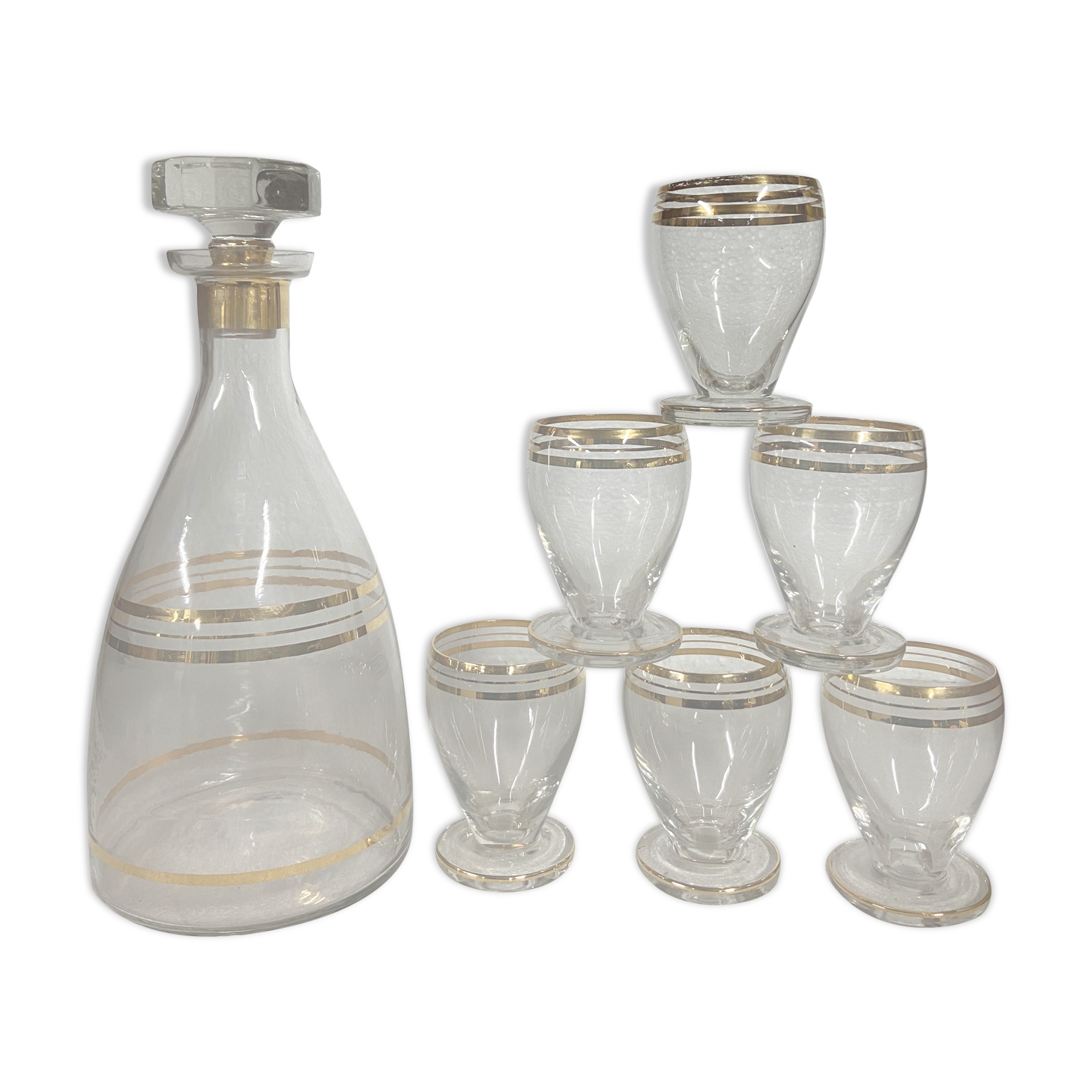 Decanter and digestive glasses