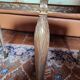 Marble nesting table with brass legs