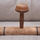 Wall-mounted coat rack in antique wood