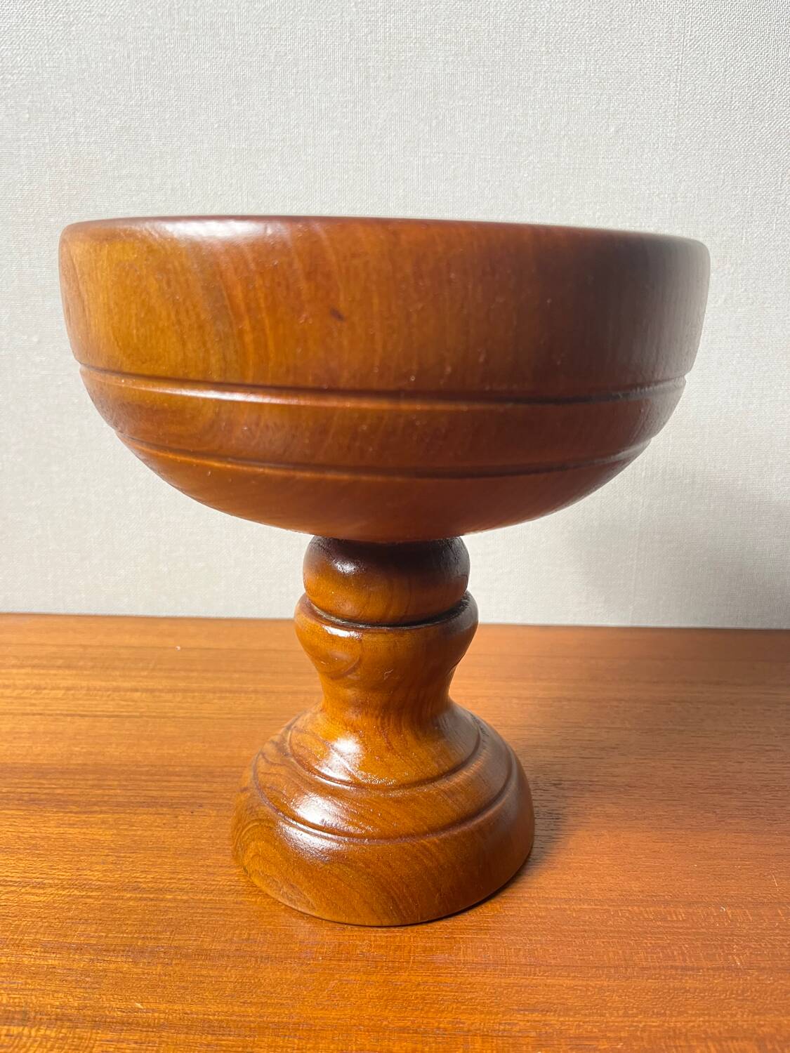 Wooden salt cup empty pocket