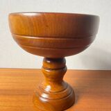 Wooden salt cup empty pocket