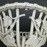 Pair of bowls in fine woven Langeais earthenware