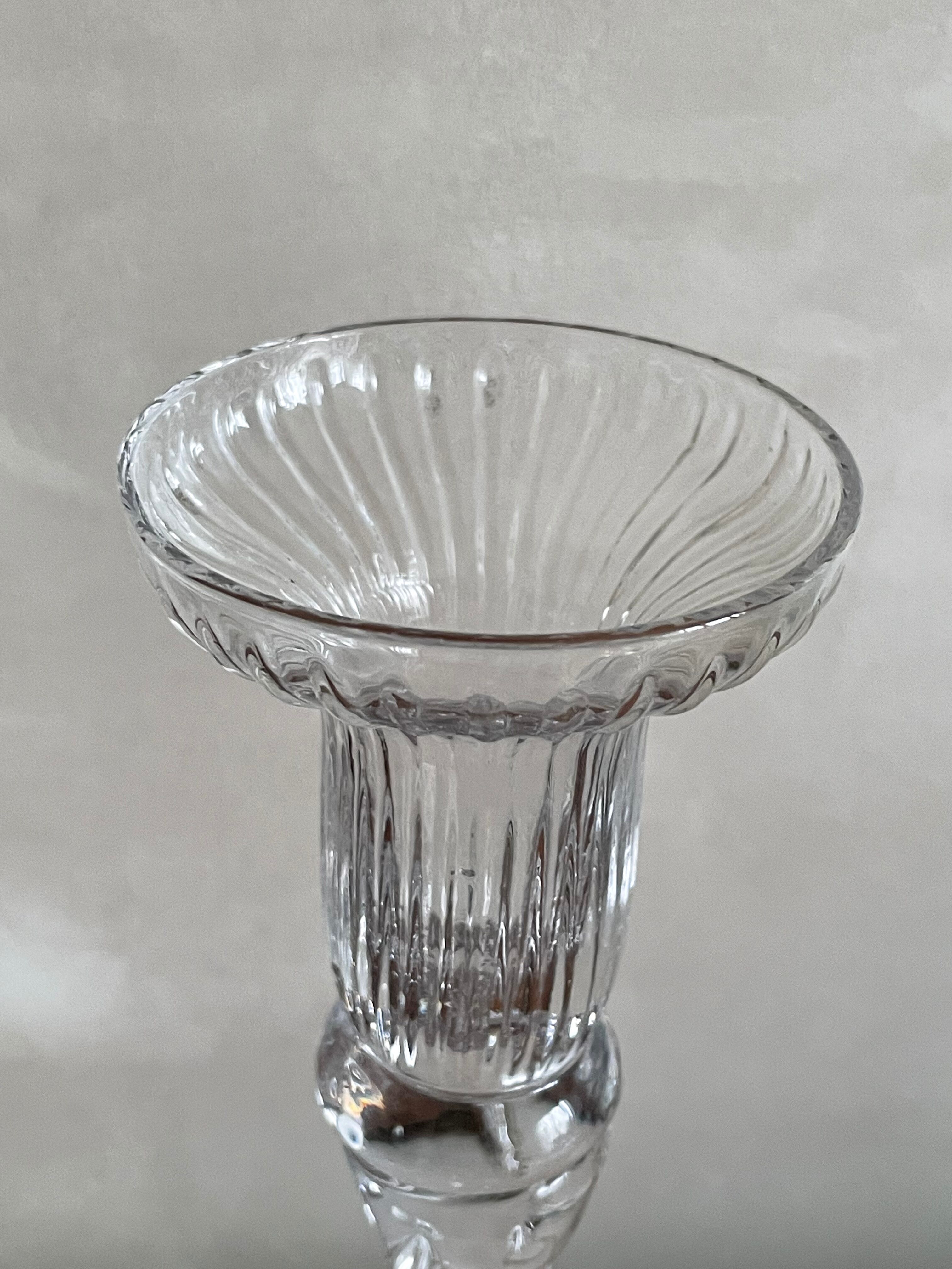 Blown glass candle holder