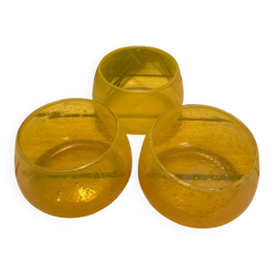 3 bougeoirs, photophores