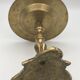 Vintage solid brass ashtray with zodiac sign decor