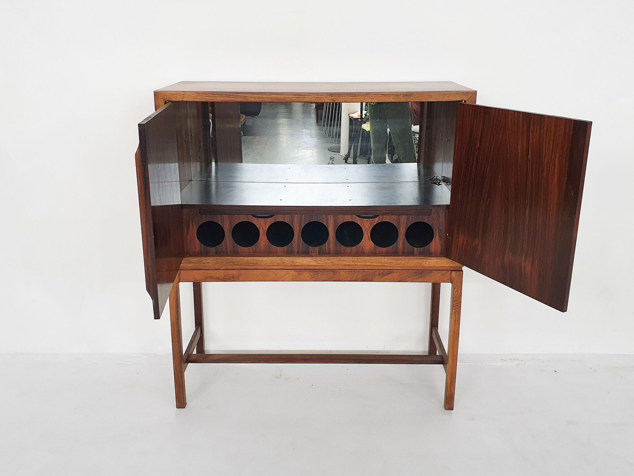 Rosewood bar cabinet by Torbjørn Afdal for Mellemstrands Møbelfabrik, Norway, 1960s