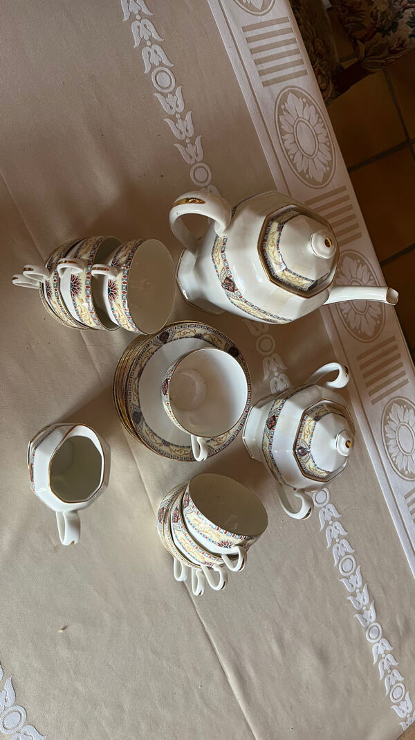 Service à café ancien porcelaine de Limoges WG & Cie
