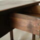 Old country side table in waxed wood
