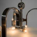 Machine age / functionalism chandelier, 1930s, restored