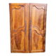 Double walnut cupboard doors, mid-19th century