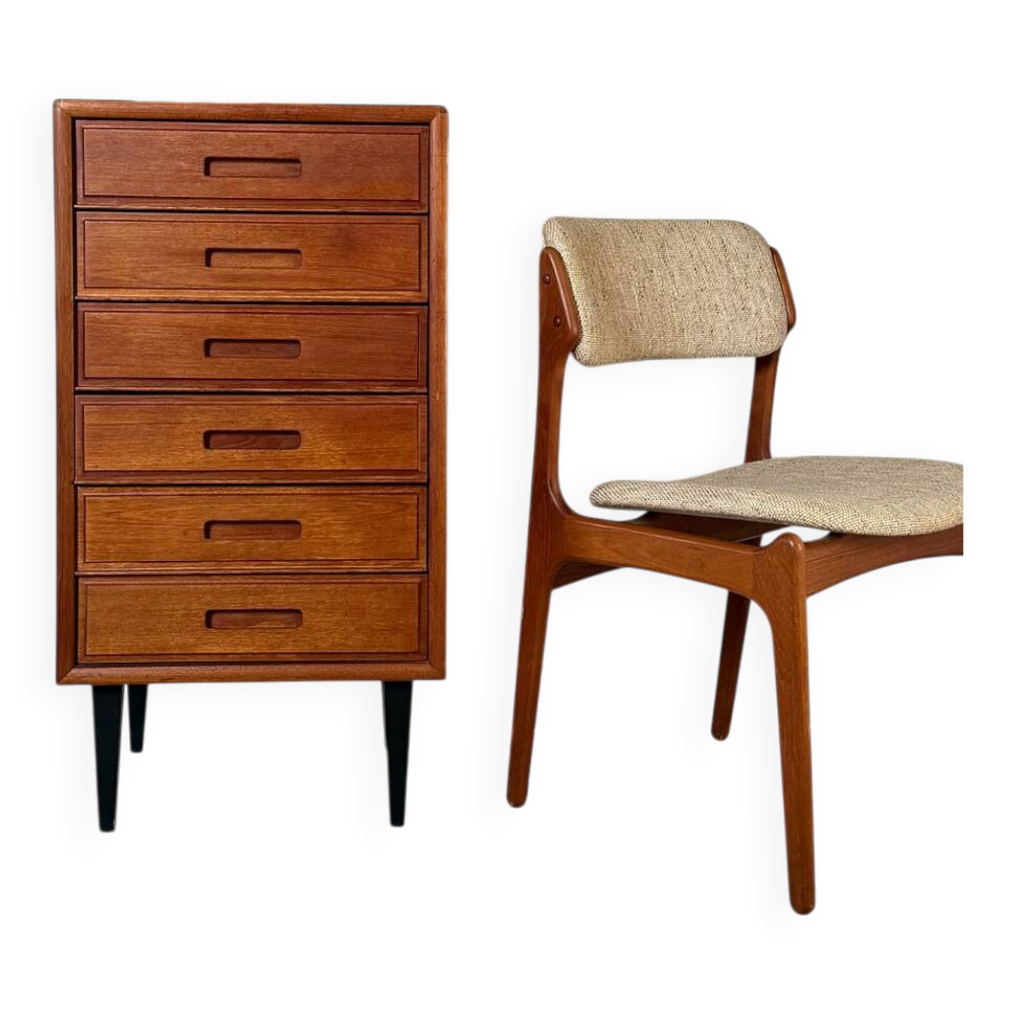 Commode scandinave vintage en teck