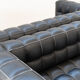 Kubus Sofas, Two Places by Josef Hoffmann for Wittmann, 1980s, Set of 4