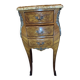 Louis XV Chest of Drawers – Floral Marquetry, Bronze and Breccia Marble