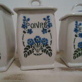 Series of 5 spice pots
