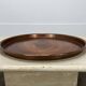 Vintage handcrafted XL round brass tray