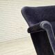 1960s, Danish 2-seater sofa, original blue furniture velour, beech wood.