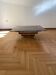 Table basse carrée vintage des années 1970 en laiton et verre fumé, David Hicks