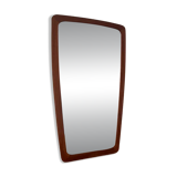 Vintage Danish teak mirror with lovely organic edges.