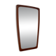 Vintage Danish teak mirror with lovely organic edges.