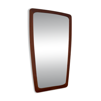 Vintage Danish teak mirror with lovely organic edges.