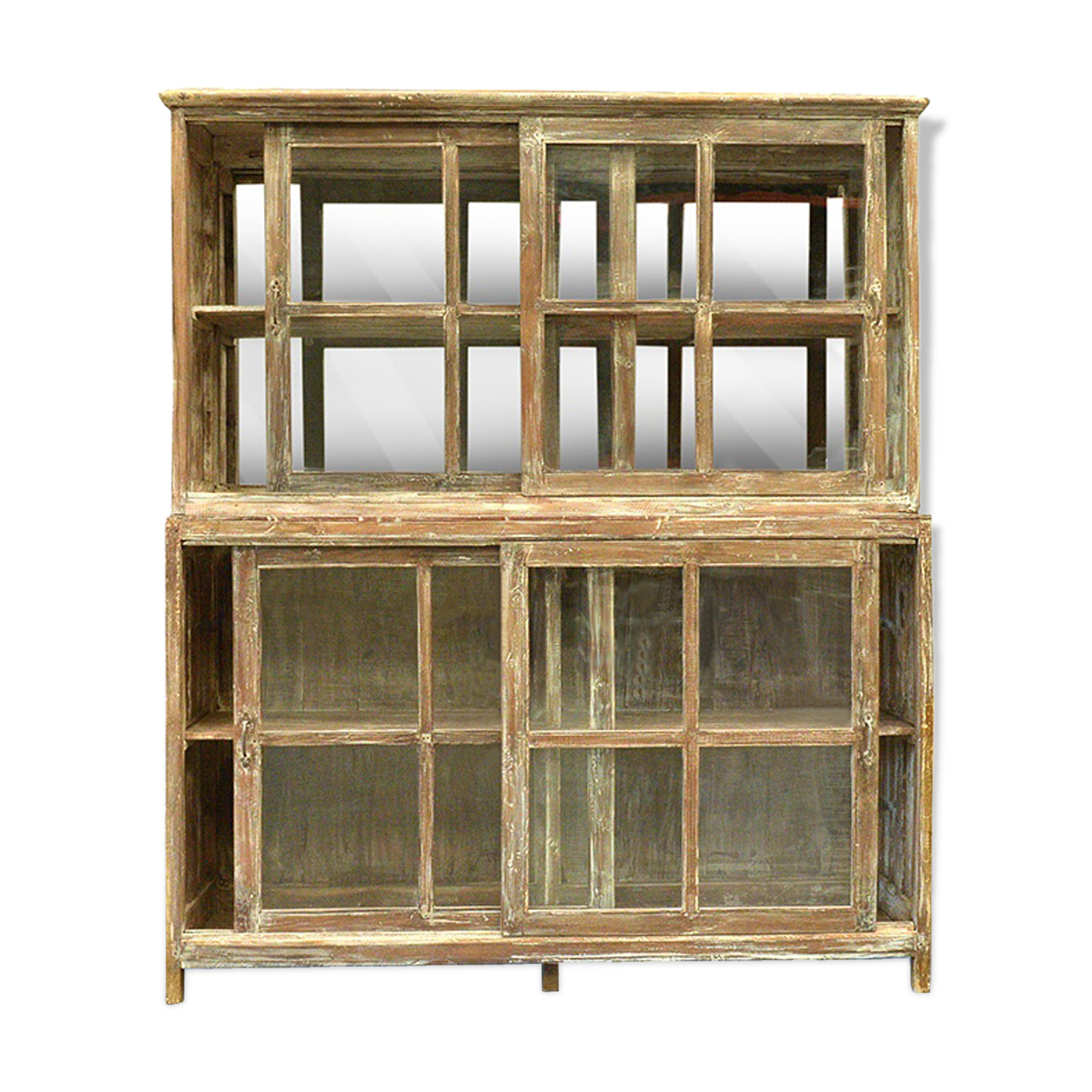 Meuble vitré en bois