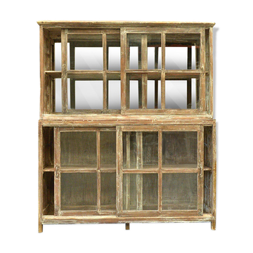 Meuble vitré en bois