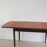Folding teak dining table