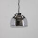1970s Rare Italian Chrome Plated Adjustable Pendant Light