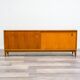 Walnut sideboard with sliding doors, 1950s, design Georg Satink