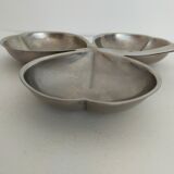 Stainless steel aperitif dish in the shape of a clover