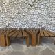 Set of 4 brutalist side tables by Radboud Dittmann, Dittmann & Co. 1970