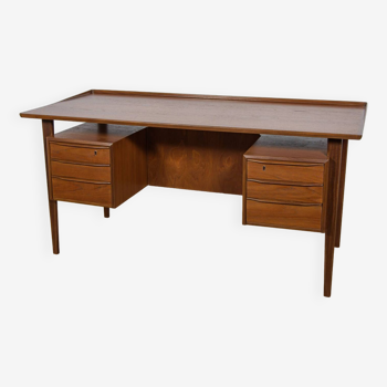 Bureau autoportant vintage en teck par Peter Løvig Nielsen, 1960s