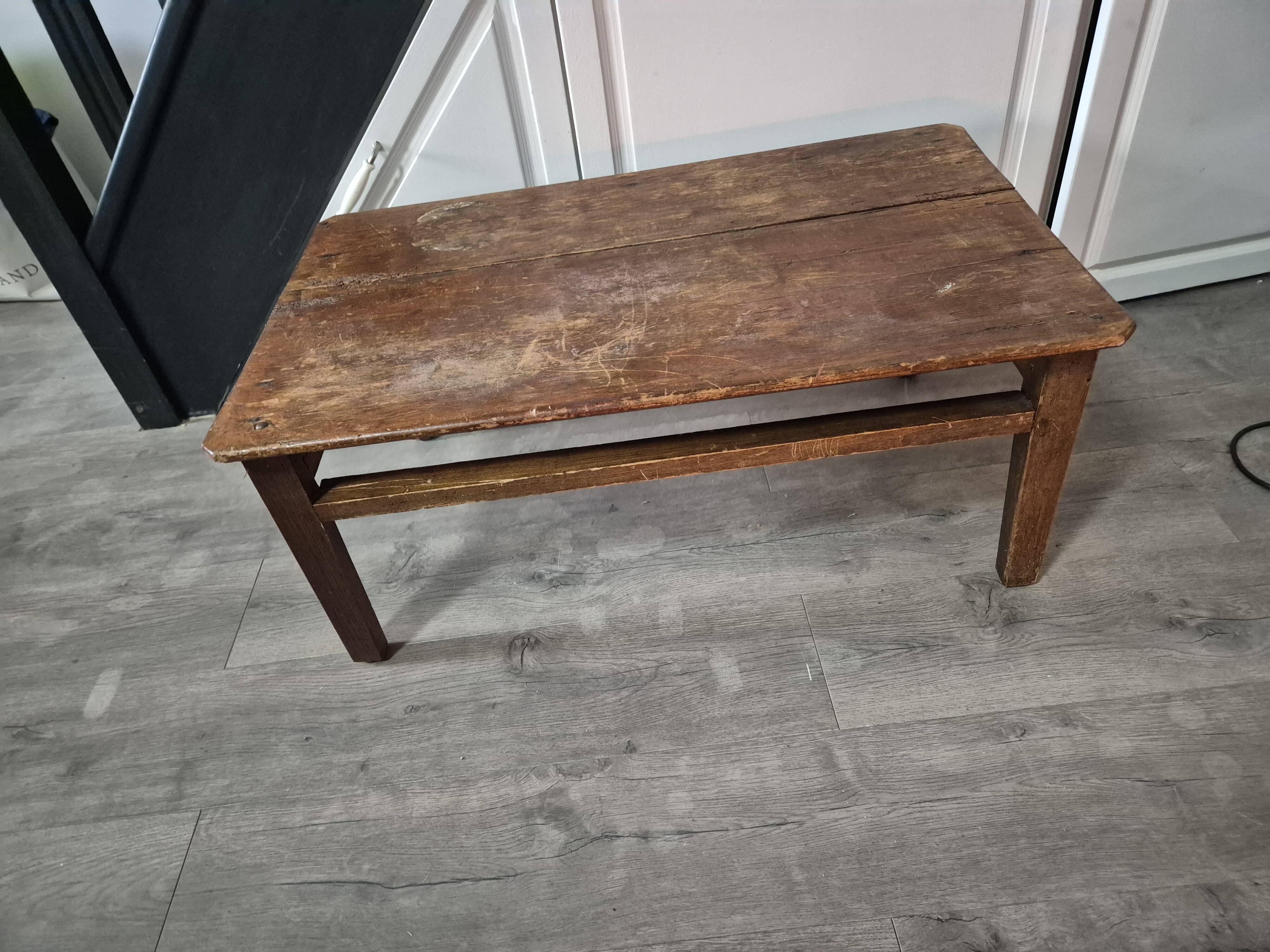 vintage wooden coffee table