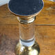 Lucite and brass candlestick, 1960s/70s
