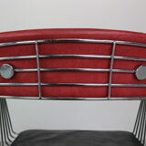 Rudi verelst set of 2 original "delta" wire armchairs, 1971