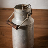 Laitière pot à lait ancien en aluminium