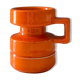 Mid Century Candlestick, Steuler Ceramic 74-10 orange