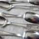 Service of 12 small silver-plated cutlery spoons