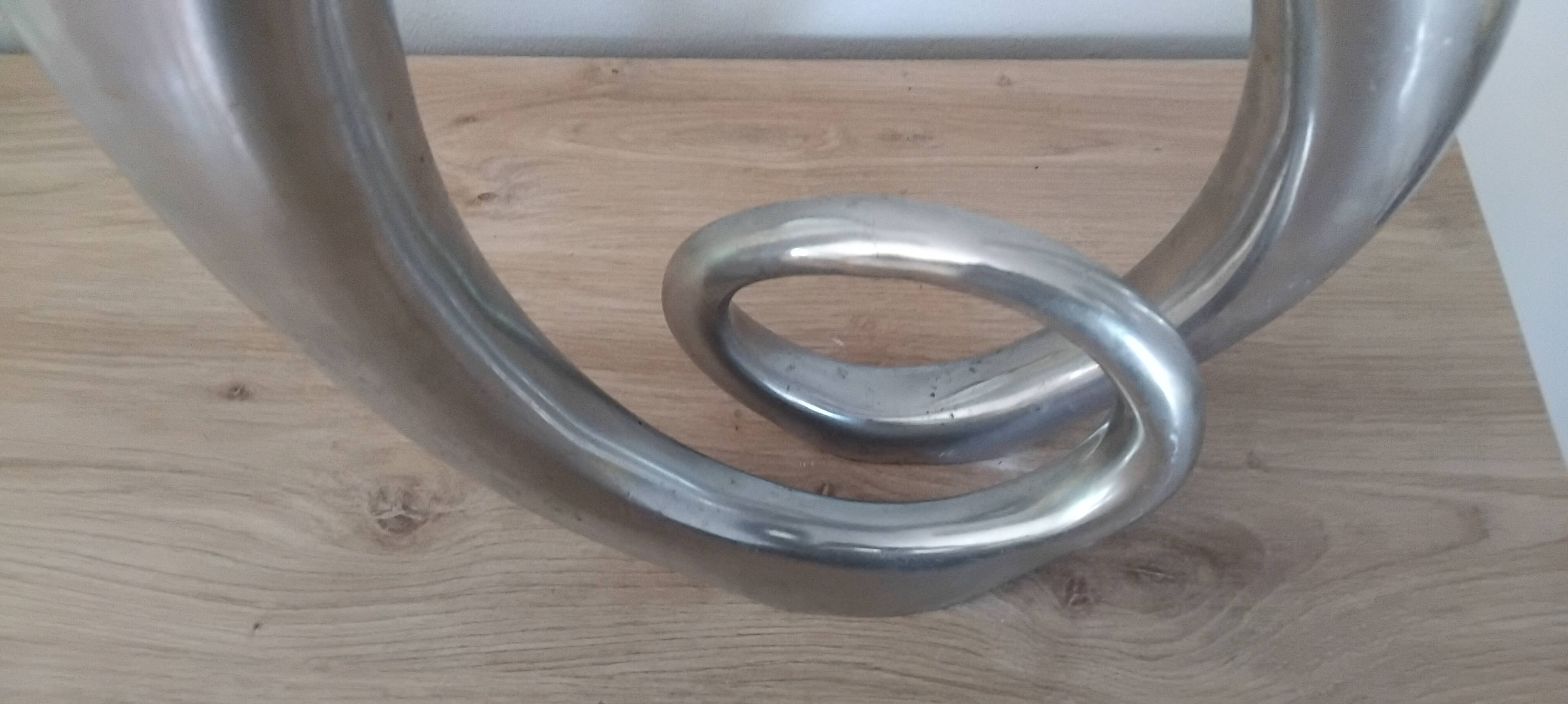 Vase soliflore Silea en aluminium, année 70-80