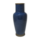 Large powdery blue porcelain vase